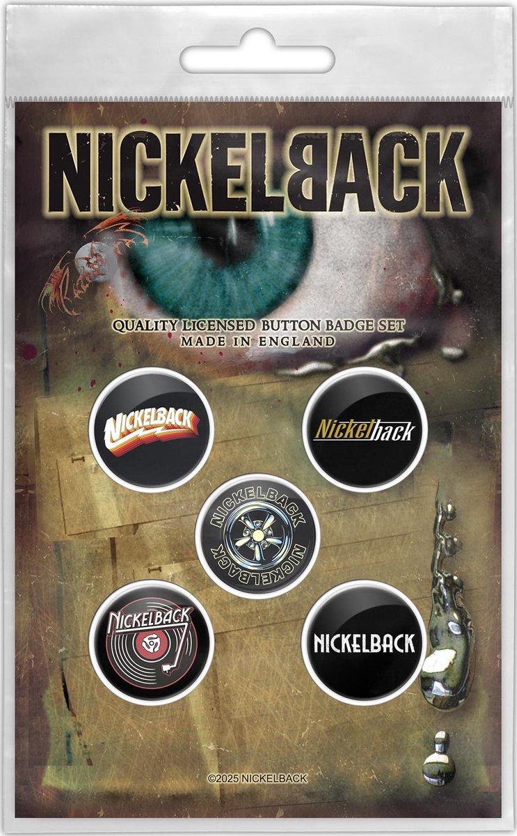 Nickelback Silver Side Up - Button - 5-pack