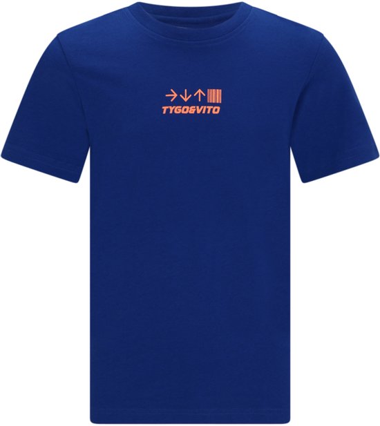 TYGO & vito jongens T-shirt blauw maat 146/152
