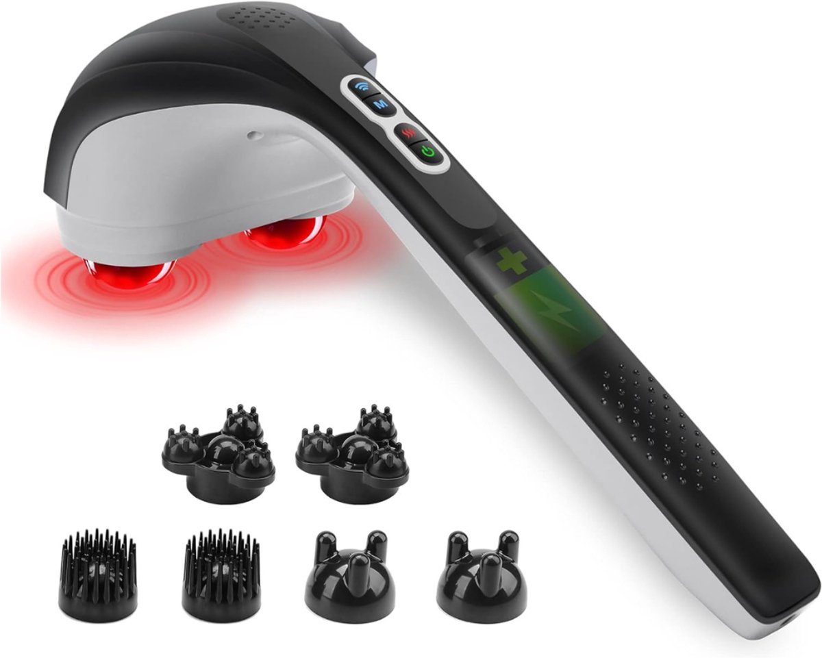 VIN® Handmassage Apparaat - Hand Massage – Handverwarmers – Tegen Gewrichtspijn - Massager – Massageapparaat – Acupresuur + Puntmassage – Zwart