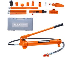 VEVOR Hydraulische Lange Ram Jack Hydraulische Krik Luchtpomp 10T Oranje