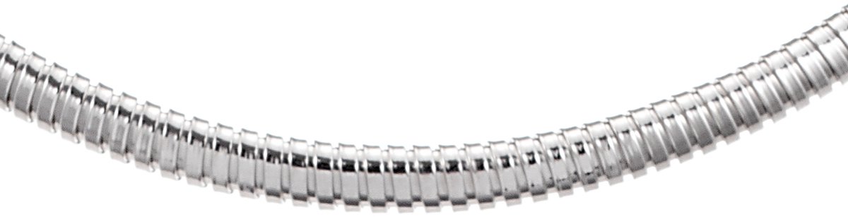 Glow 102.1454.45 Dames Ketting - Collier - Sieraad - Schakelketting - Zilver - 925 Zilver - 45 cm lang