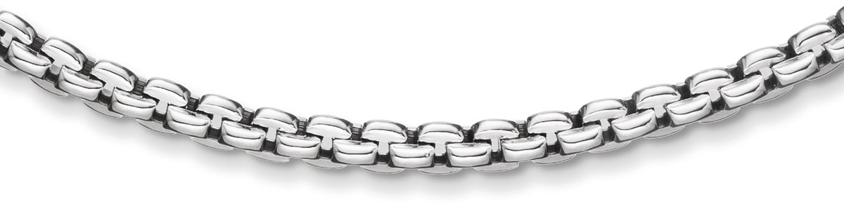 Glow 102.1452.45 Dames Ketting - Collier - Sieraad - Schakelketting - Zilver - 925 Zilver - 45 cm lang