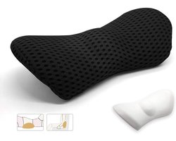 Rugkussen - Ergonomisch Traagschuim Lendenkussen - Lumbale Rugsteun Support Kussen - Ademend Memory Foam Kussen voor Kantoorstoel -Rugkussen Onderrug - Rugkussen Stoel - Rugsteun - Ergonomisch Rugkussen Voor Auto En Bureaustoel