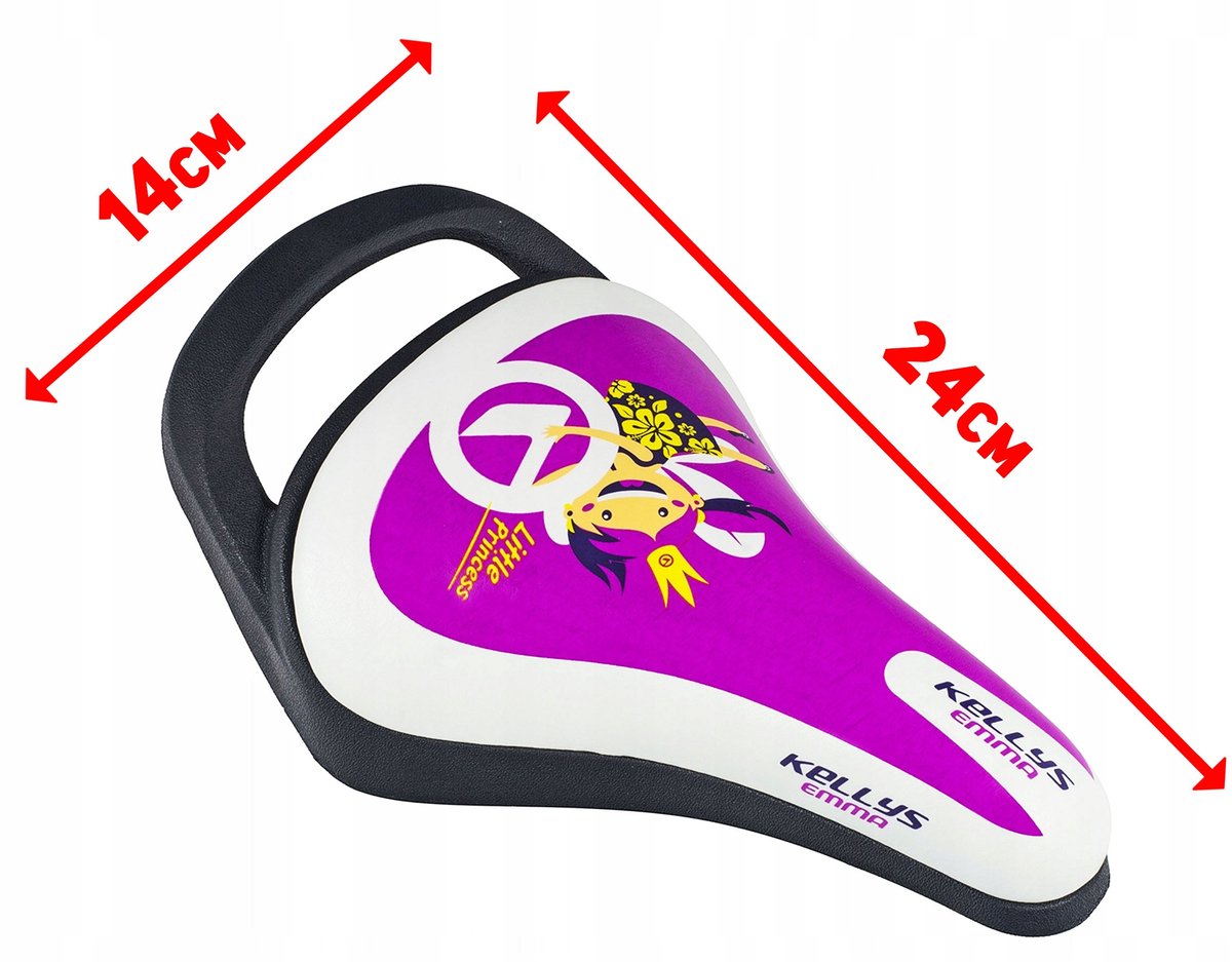 Kellys Emma Kinder Fietszadel Paars - Comfortabel en Duurzaam