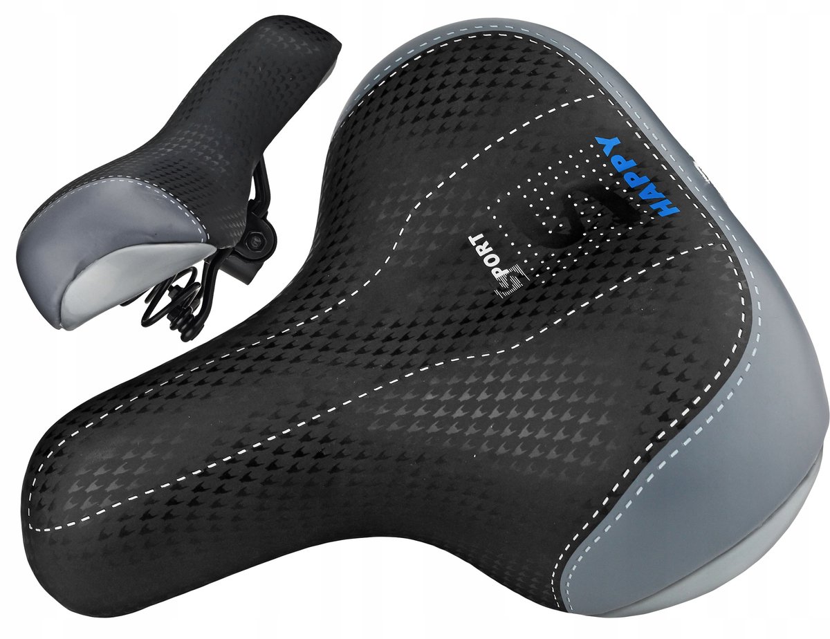 JET SELLE Comfort Fietssadel met Veren - Zwart