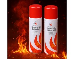 2 x Aanstekergas navul 250ML - Aansteker Gas