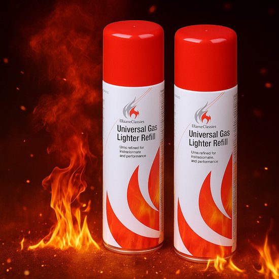 2 recharges de gaz pour briquet 500ML - Gaz pour briquet