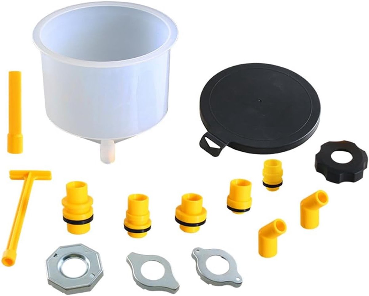 Auto Radiator Koelvloeistof Vullen Trechter Kit Spill Proof Koelsysteem Tool Vullen Trecht