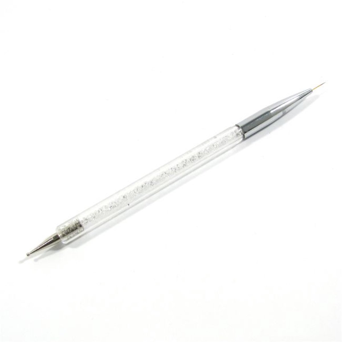 Nageldecoratie Penseel met 2mm Dotting Tool - Wit