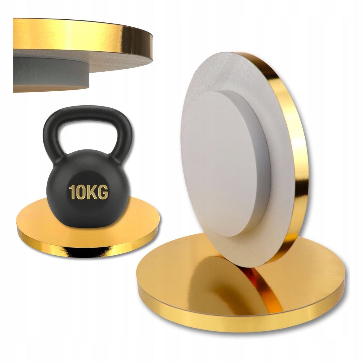 Gouden Taartbodem Styrodur 40cm Dikke Rand 4cm - Stabiel & Luxe