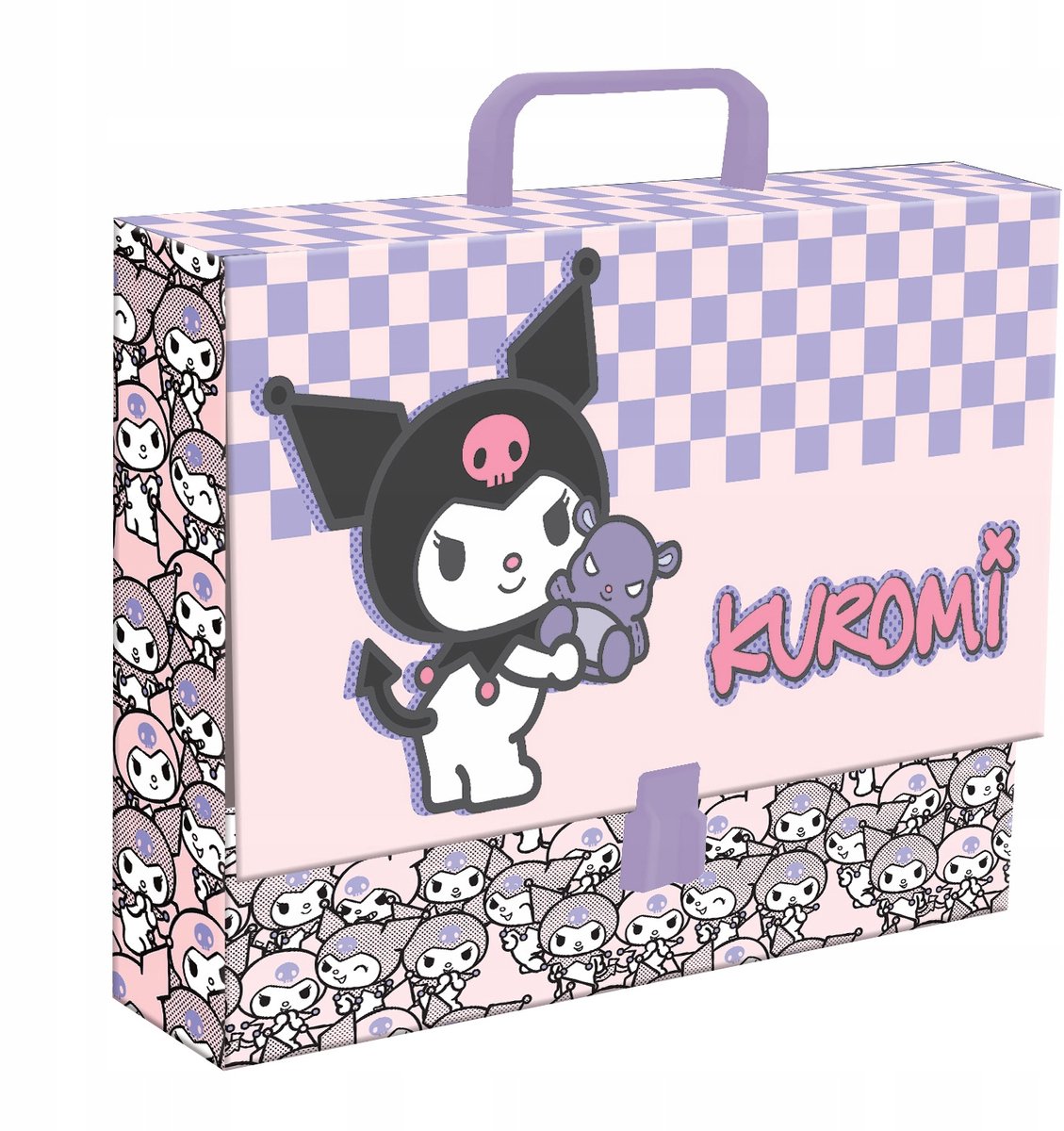 ST.Right Kuromi XL A4 Map met Handvat - Stevig & Gelakt