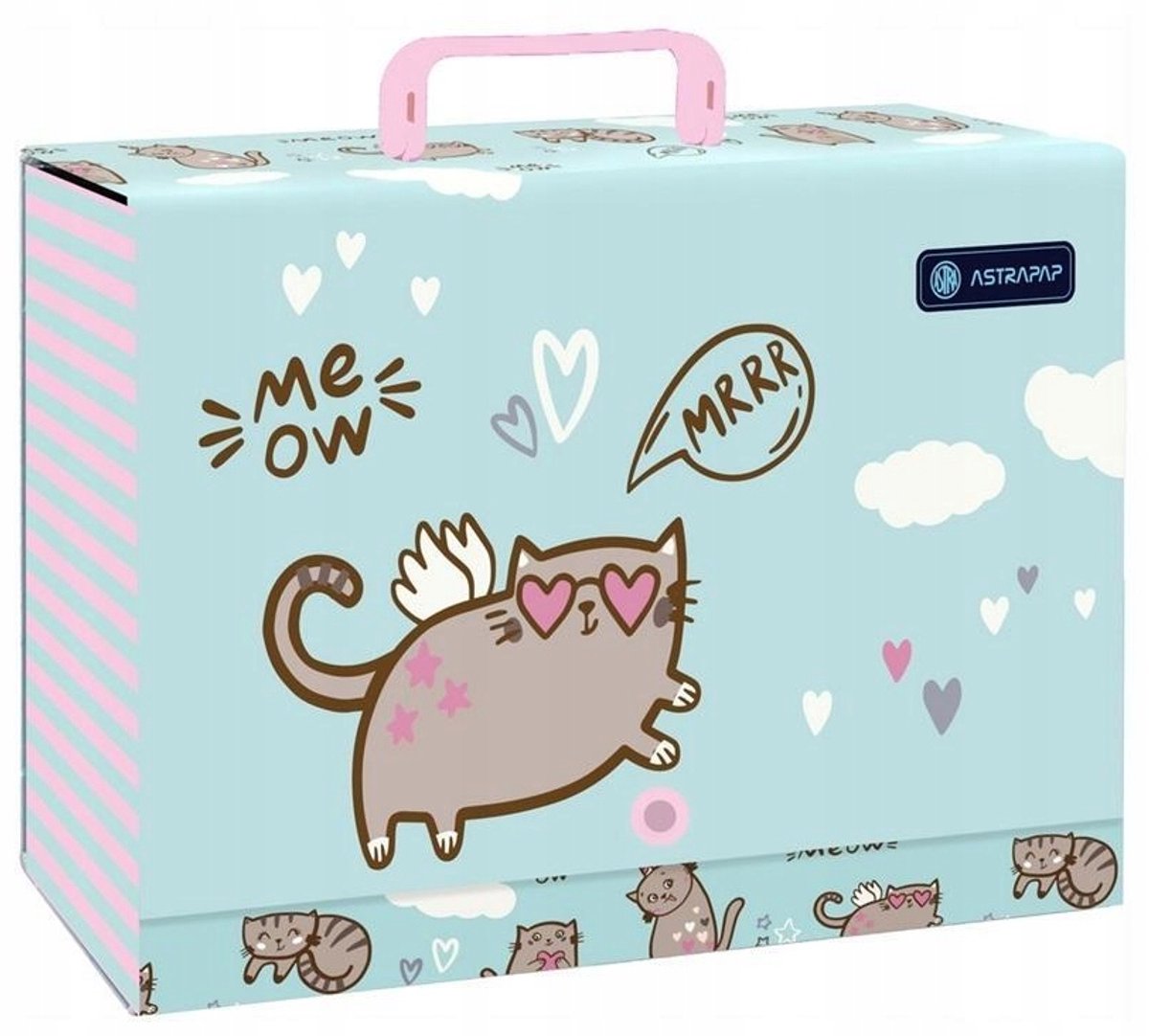 Astra XL Aktetas "Meow" met handvat - C4-formaat