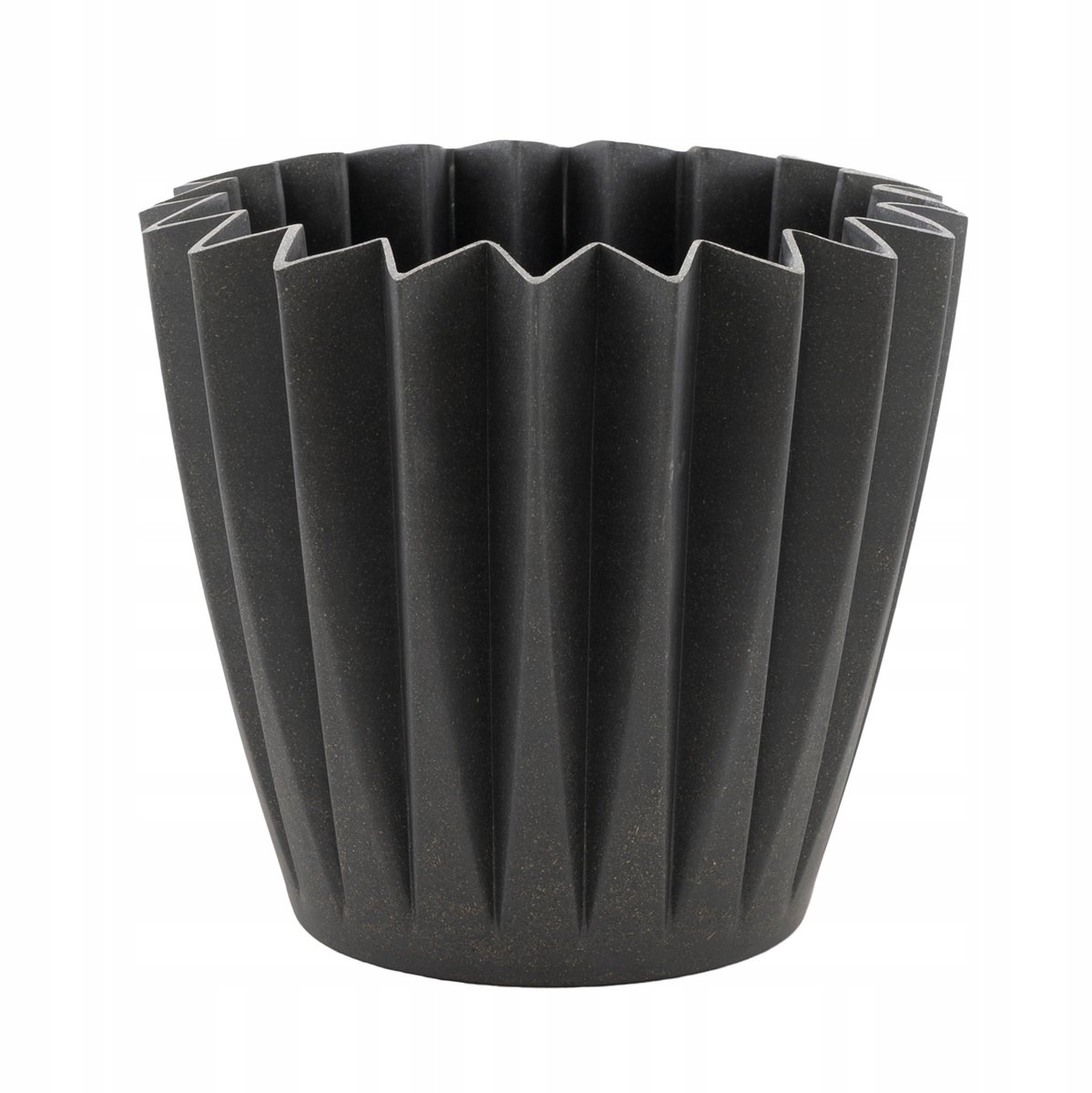 Grijze Bamboe Vaas - Diameter 17cm, Hoogte 19cm