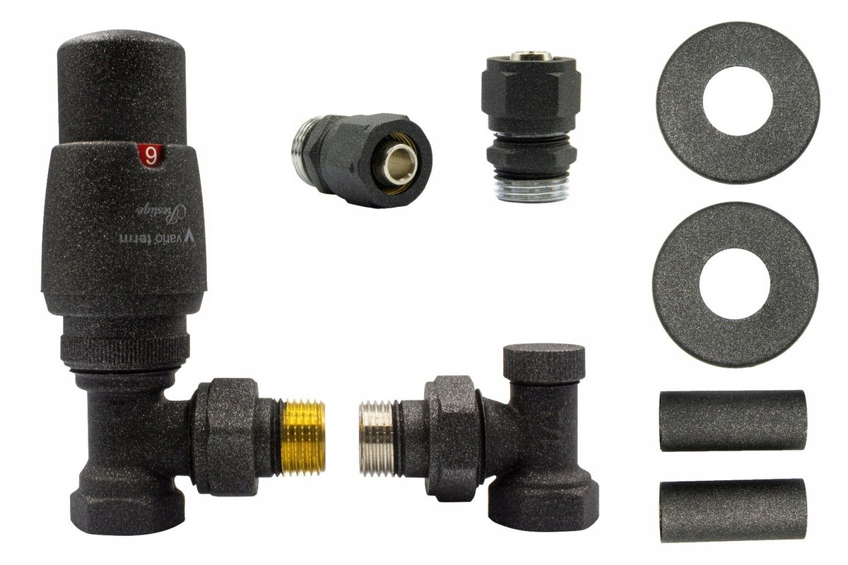 Vario-Term Elegant Thermostatische Radiatorafsluiter Set - Antraciet
