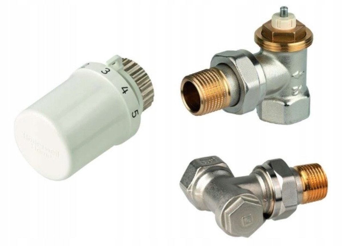 Honeywell VTL3000ES15 Hoekset 1/2" met Thera-6 thermostaatkop