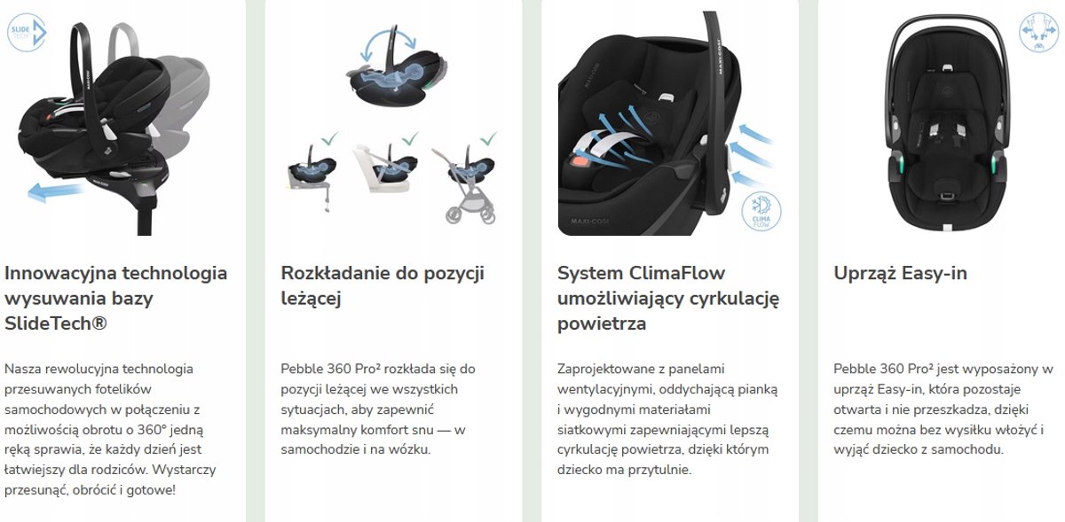 Maxi-Cosi Pebble 360 Pro² i-Size - Autostoeltje - Twillic Black thumbnail 4