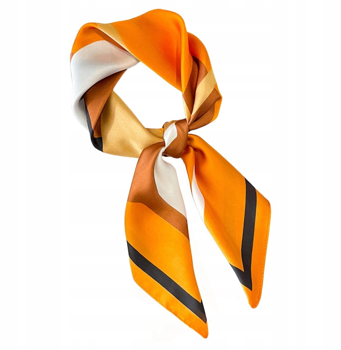 Kamea Dames Aansja 70x70cm Geometrisch Retro Oranje-Bruin