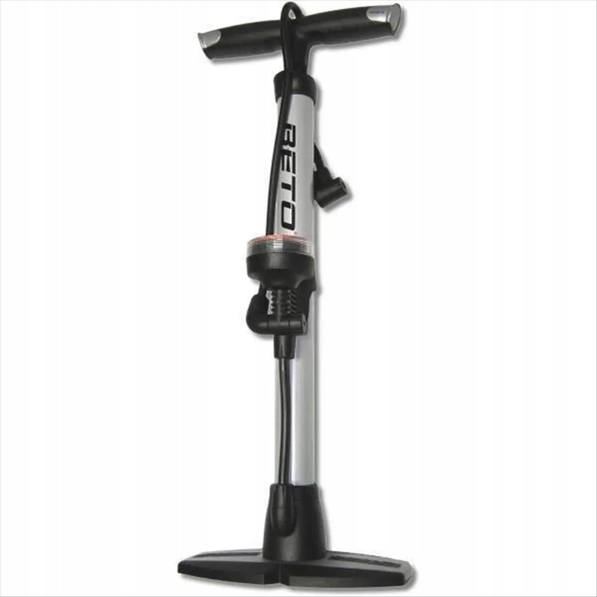 BETO Vloerfietspomp CMP-080SG1 met Manometer - Staal, 10 bar