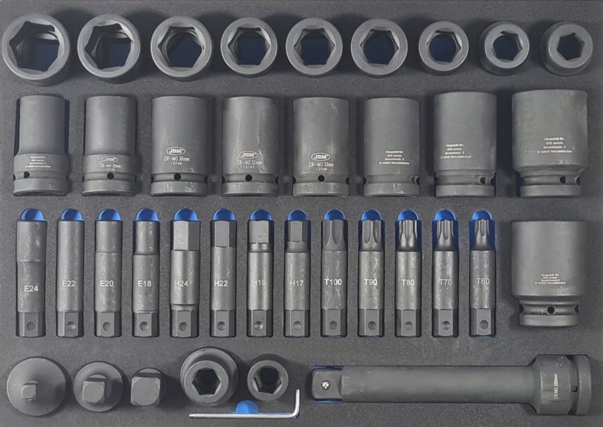38-delige Slagdoppenset met Adapters en Bits