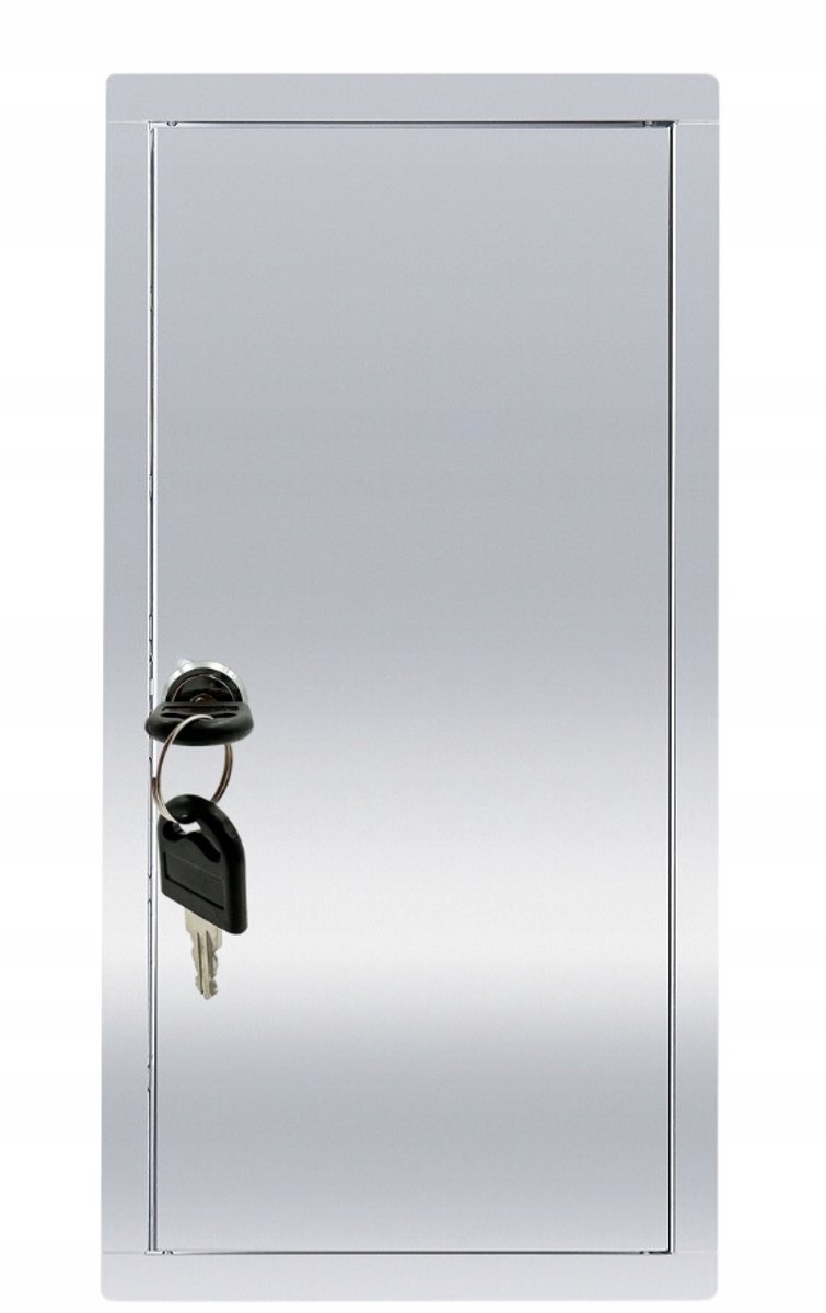 Inspectie 40x60 RVS Deur met Sleutel