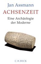 Boek "Achsenzeit" met een afbeelding van een cilinder met spijkerschrift.