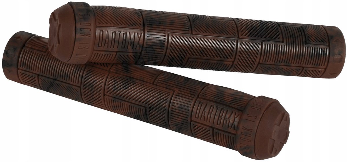 Merkloze BMX Handvatten - Bruin/Zwart, 155mm