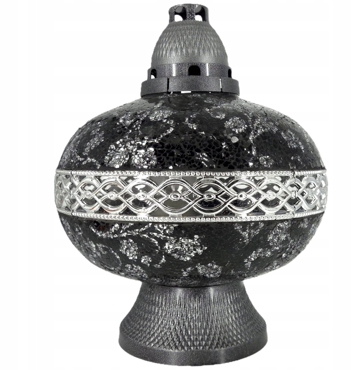 Ilumini Premium Vaas Kaars Decor Zwart - 38cm Hoog