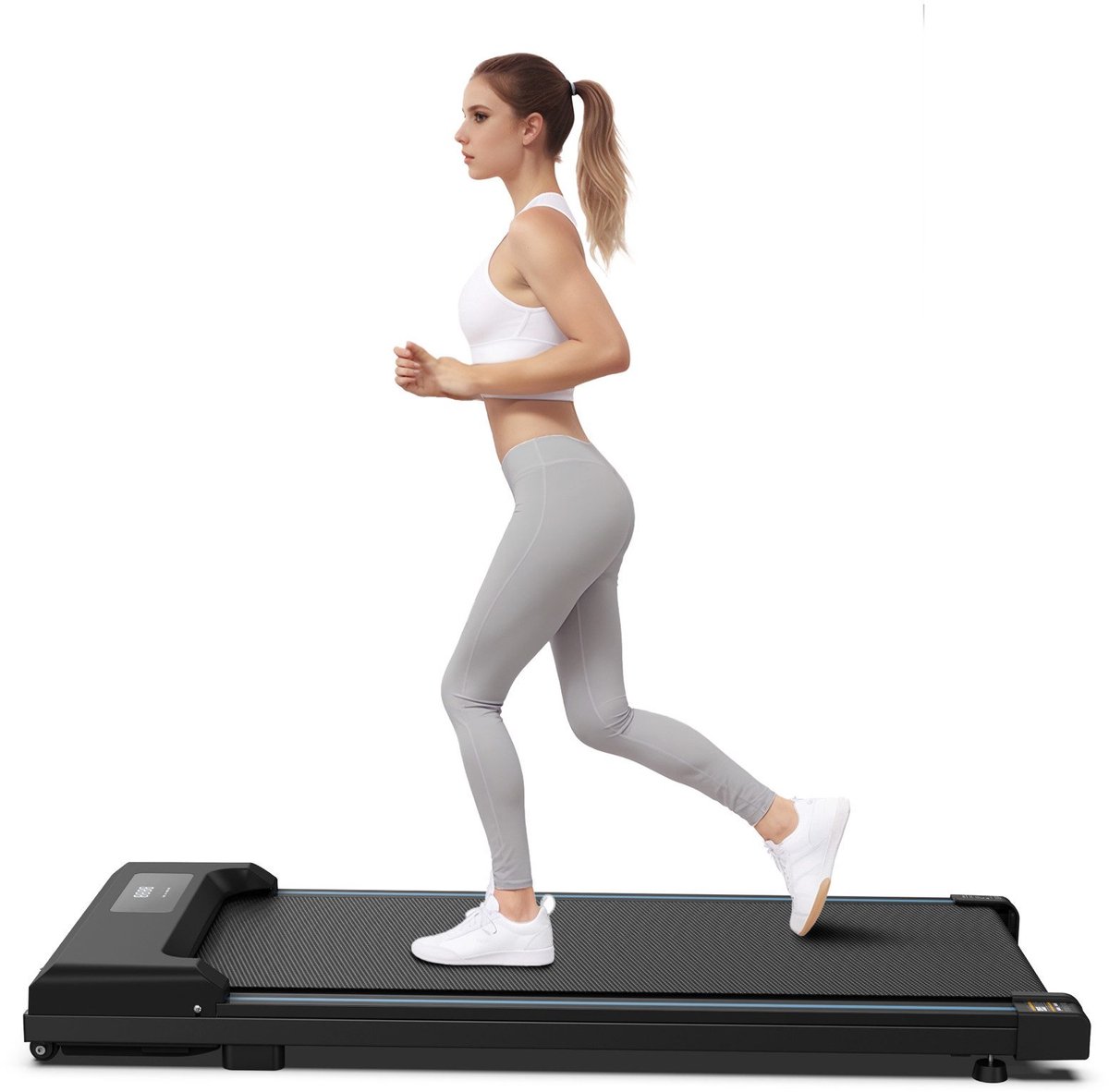 Inklapbare loopband 1–6 km/u – blauw thumbnail 4