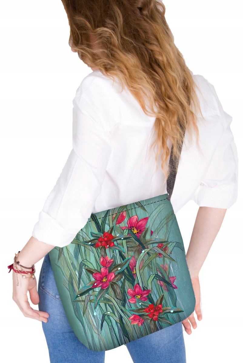 Bertoni SAMBA Schoudertas Canvas Waterdicht - Fiori