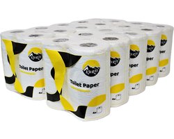 KURTT toiletpapier 80 rollen (2-laags) cellulose wc papier 200 vellen per rol - Ecolabel, FSC Certified, wc papier Voordeelverpakking