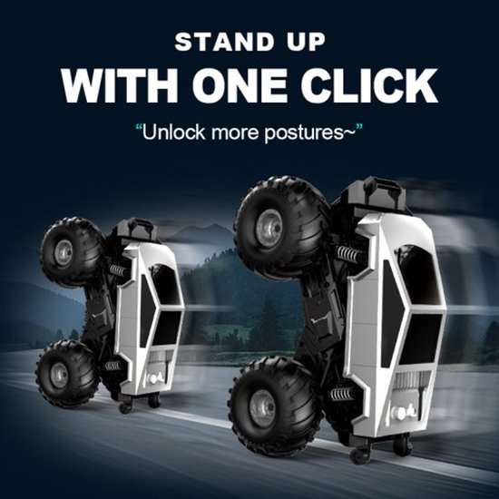YAR - Mini Cybertruck RC Auto avec station de charge - Design innovant - Voiture électrique avec éclairage - Pour Enfants - Wit