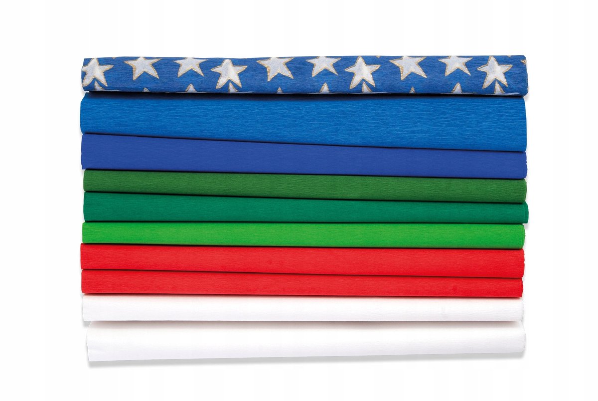 Kreppapier Gekreukt - 10 Rollen Decoratie Knutselen - Mix Kleuren