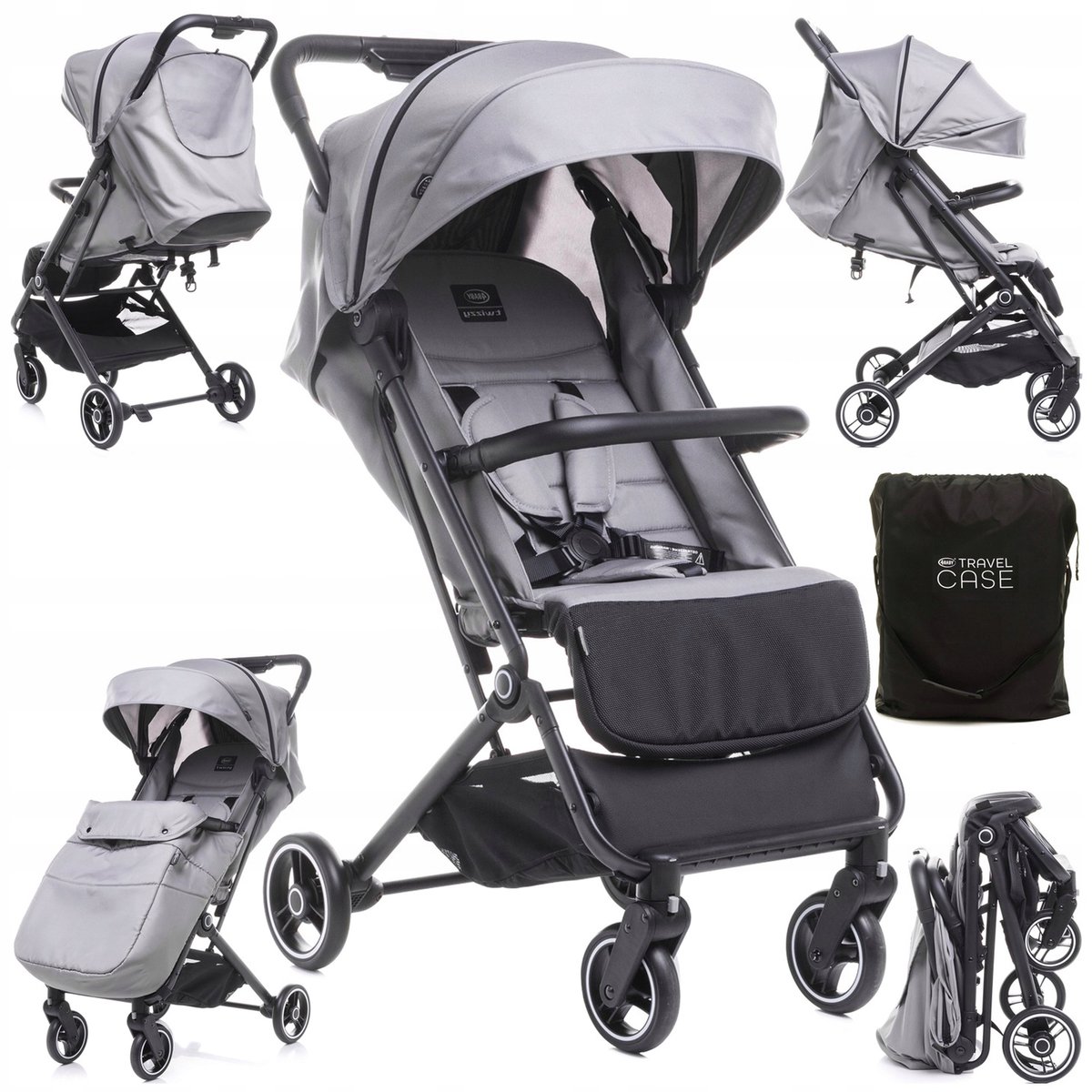 4Baby Twizzy kinderwagen - licht van gewicht, verstelbaar, incl. Tas