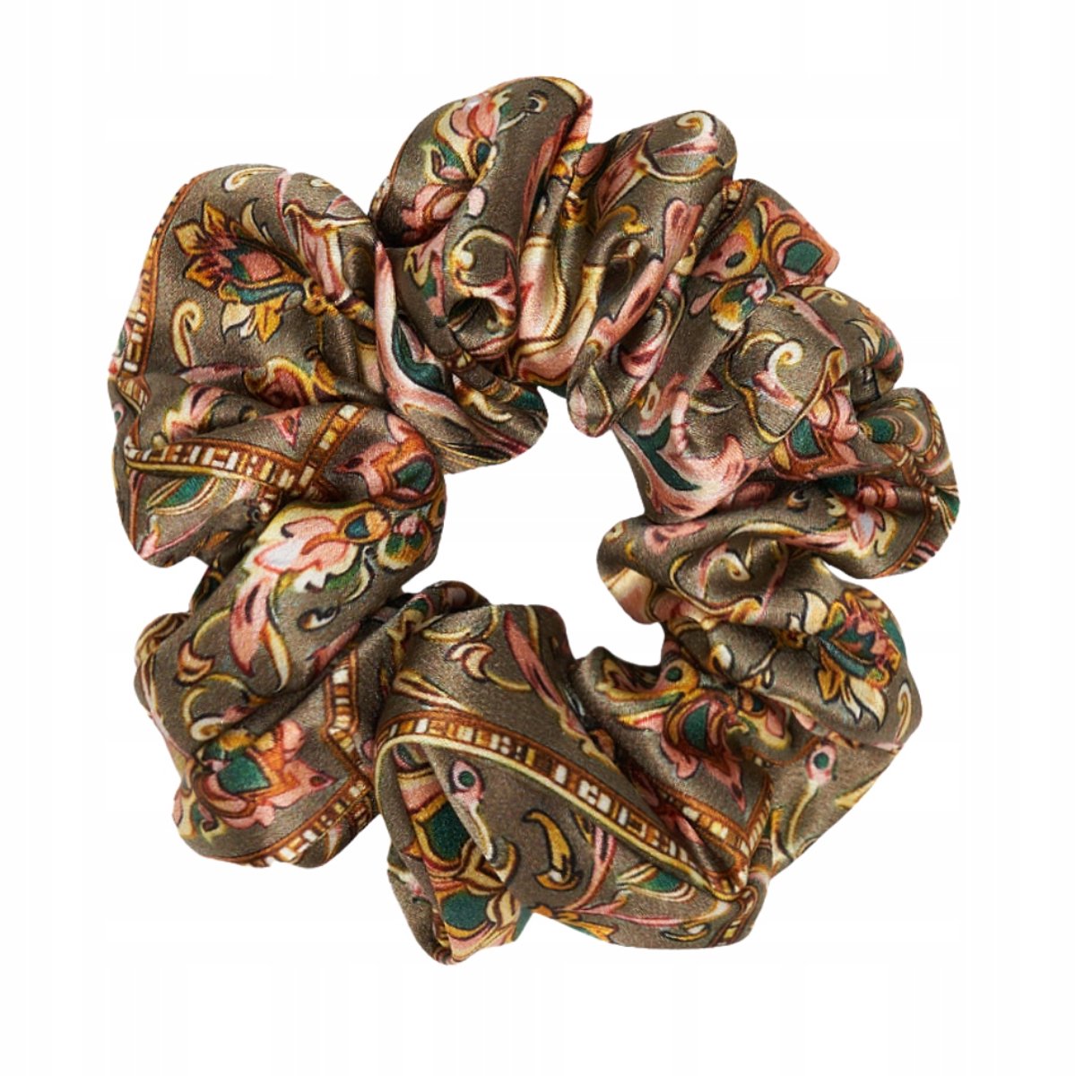 Zijden scrunchie 'Marocco' - 100% moerbeizijde voor haarverzorging