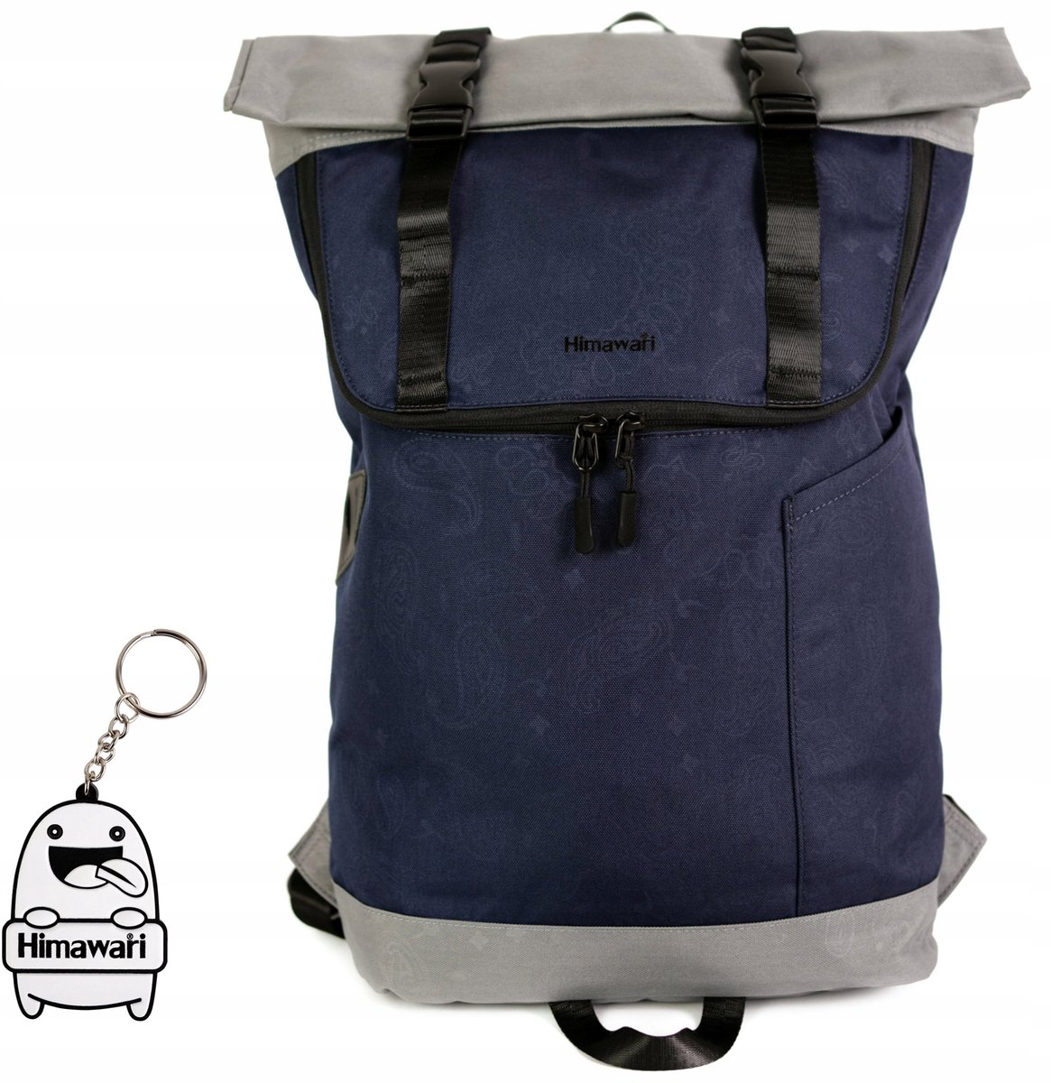 Himawari Roller XL Rugzak - Marine/Grijs - Ruim en waterafstotend