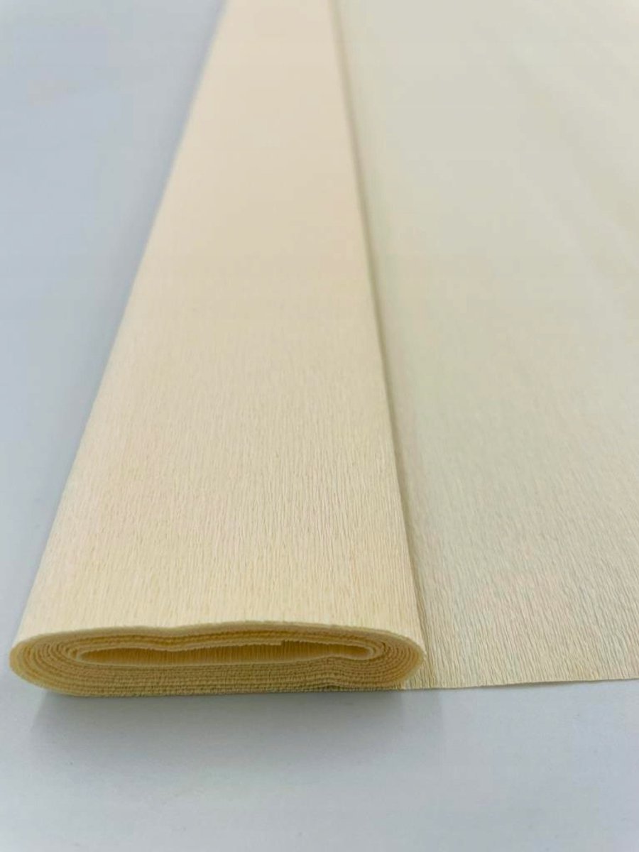 Italiaans Crêpepapier 352 Ivoorkleur 90g - 50x150cm