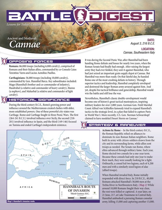 Battle Digest - Battle Digest: Cannae - cover