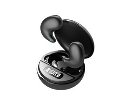 De Beste Gadgets Invisible Sleep Earbuds – Draadloze Bluetooth 5.4 Slaap Oordopjes | Kleine oordopjes | Kleine Oortjes | Comfortabel, Geluidsisolerend & Onzichtbaar | Ideaal voor Zijslapers – 24 Uur Speeltijd - Zwart