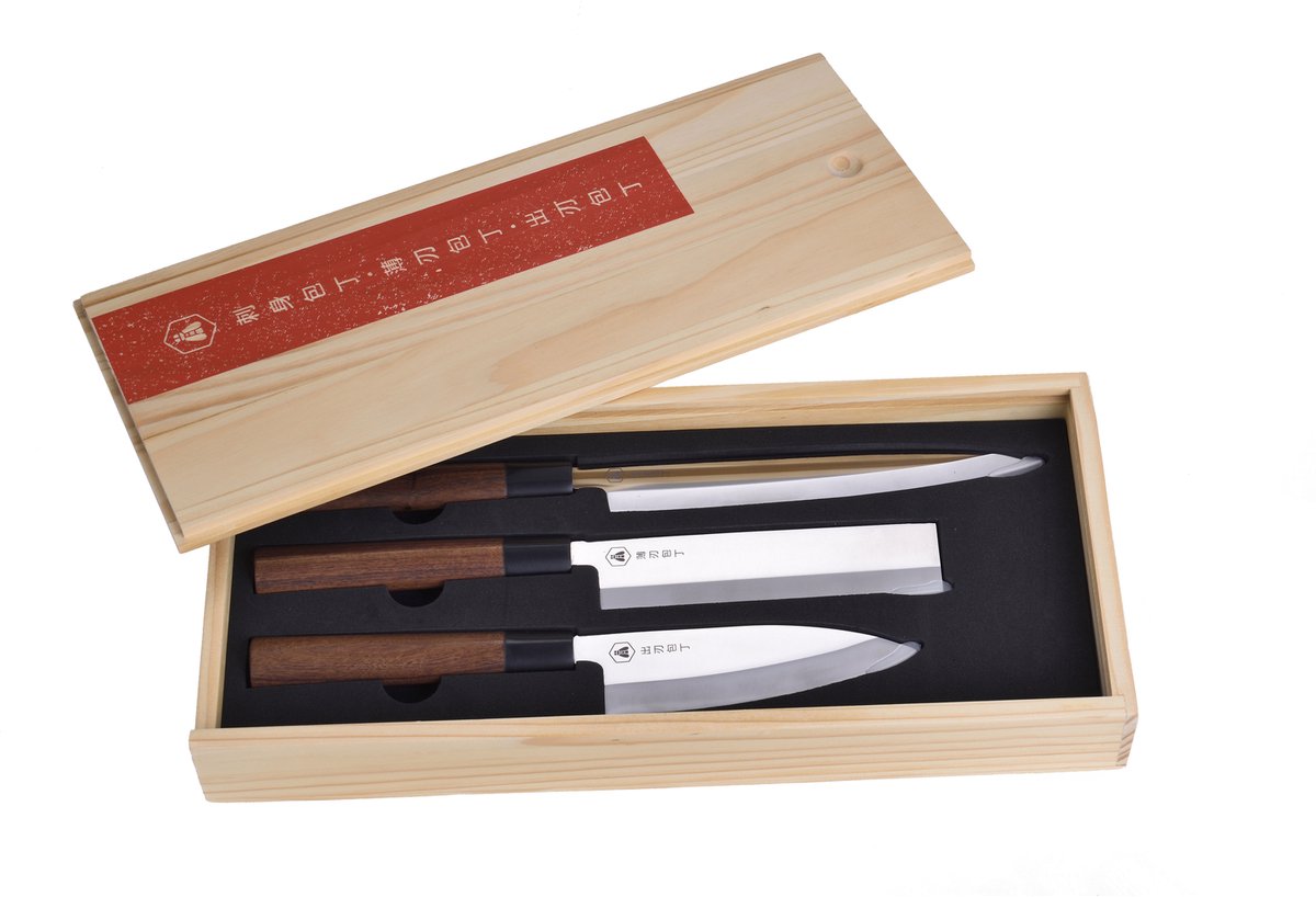 Japanse Messen - Laguiole - 3-delig - Japanse Messenset - Keukenmessen