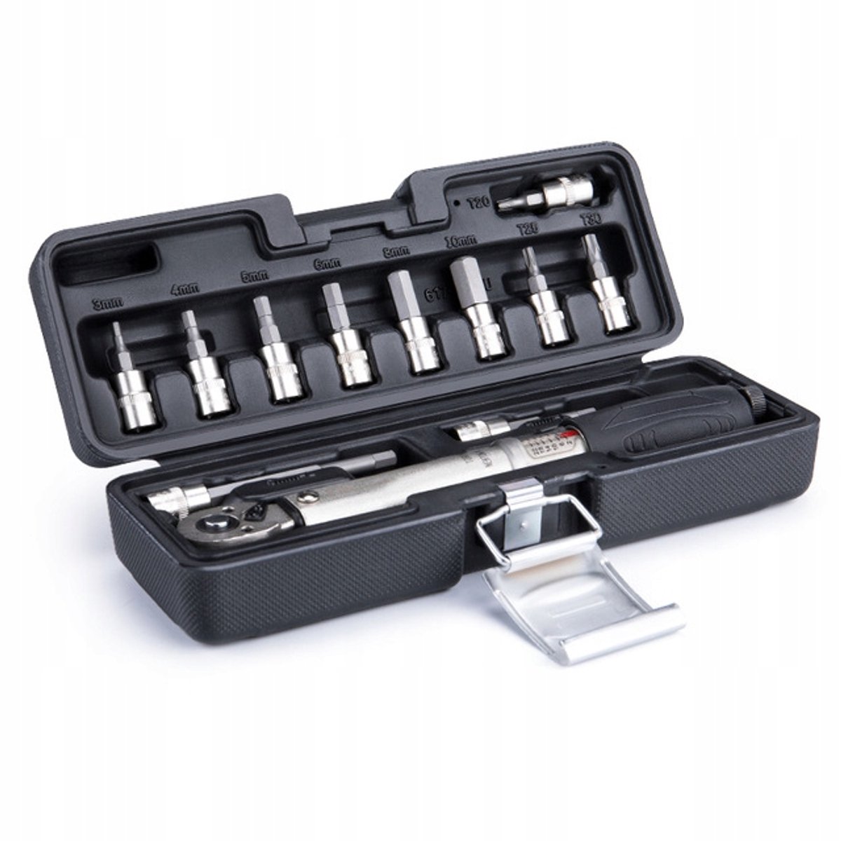 Bike Hand Torquesleutel 2-24Nm met Doppen en Koffer