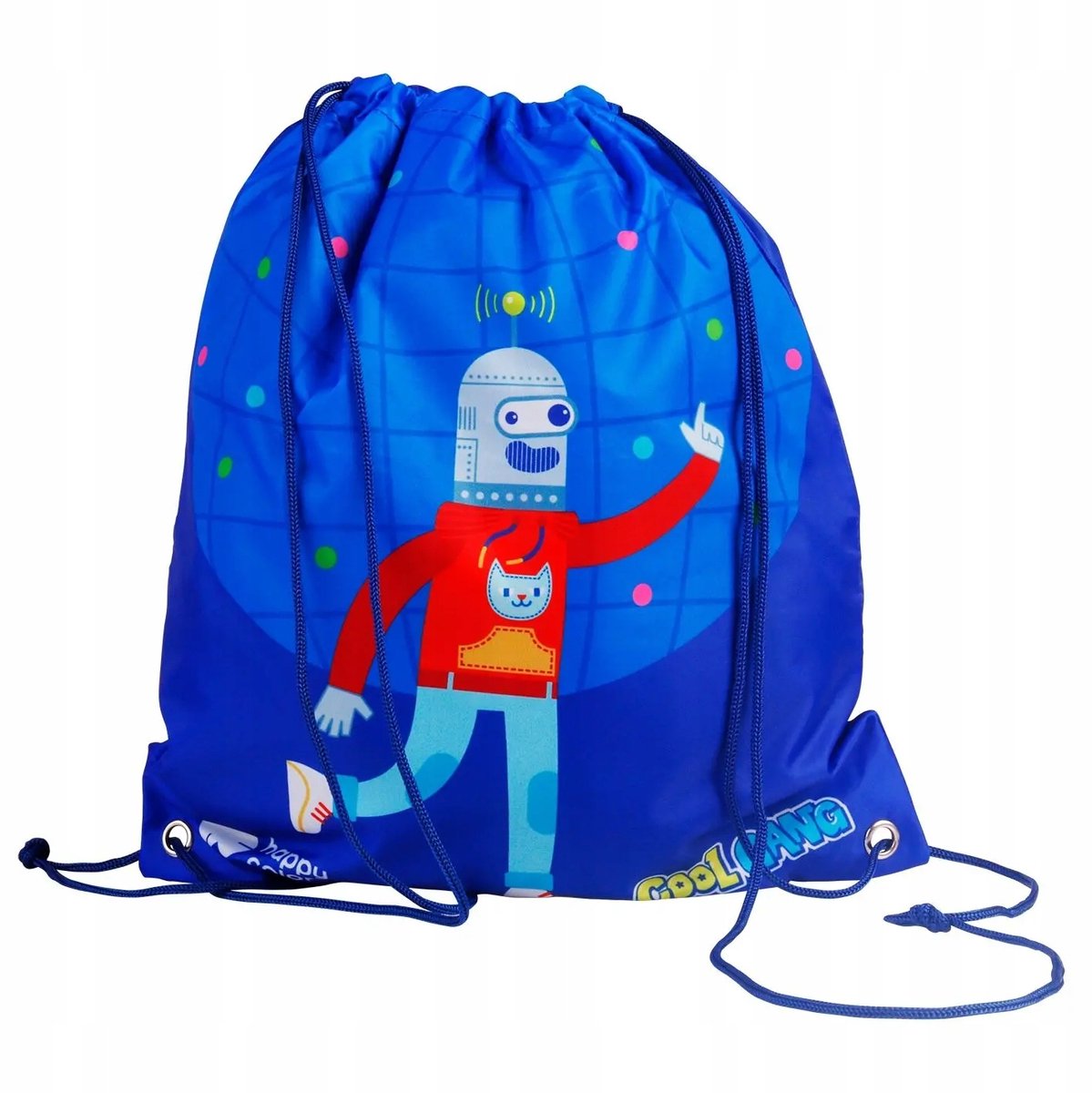 Happy Color Cool Gang Gymtas Blauw Cosmo - 34x40 cm