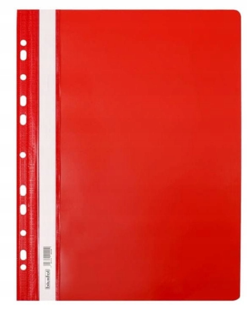 Biurfol Eco Hard Dossier met Europerforatie - Rood - A4