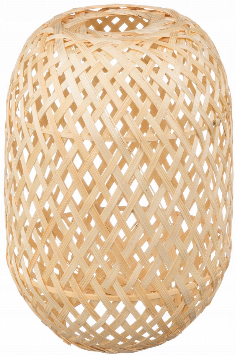 BOHO bamboe lampenkap 14cm - Natuurlijk en handgeweven