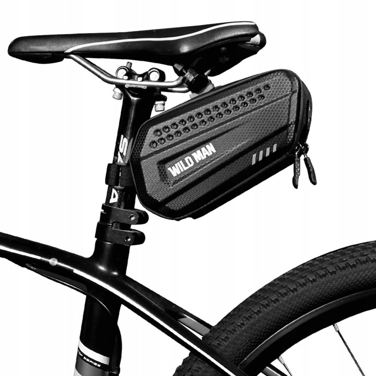 Wild Man Fietstas Onder Zadel 1.2L Waterdicht Zwart