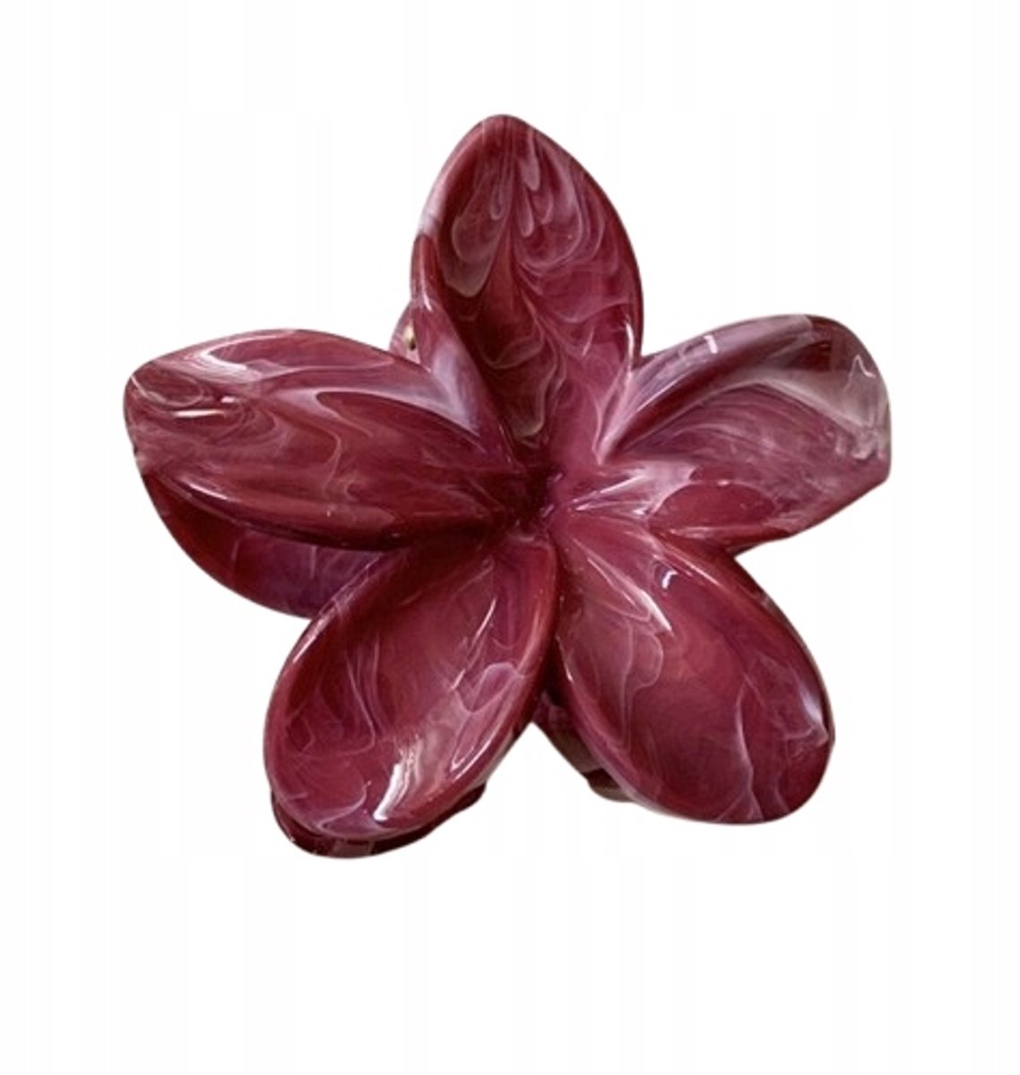 Chique Haarclip met Bloemendessin - 7,5x8cm