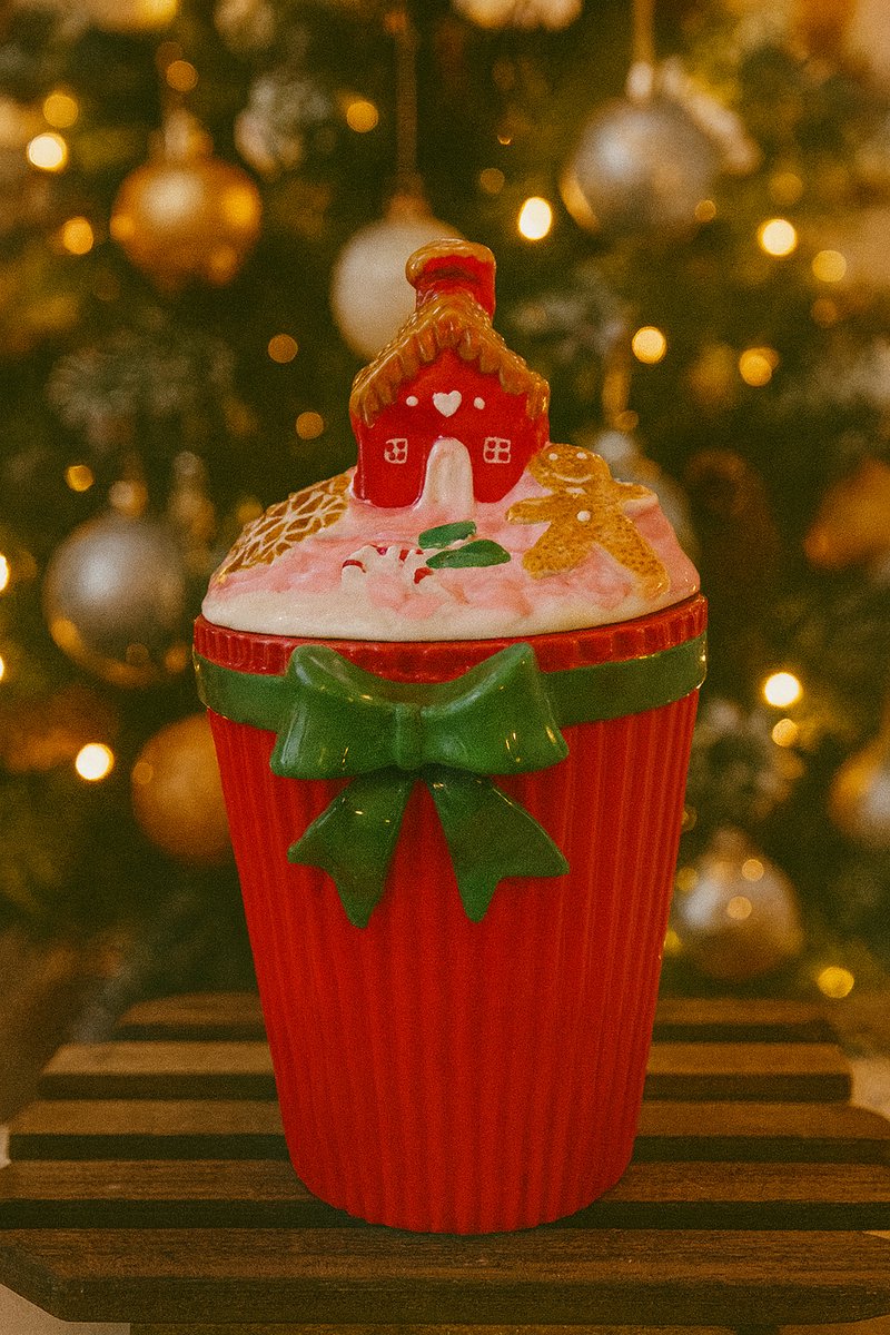 Voorraadpot met deksel – Kerstklassieker in snoepstijl | Decoratie | Cadeau | Kerst