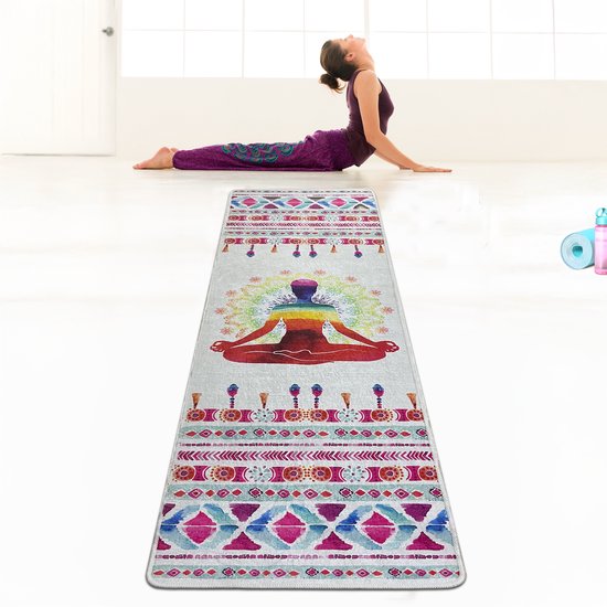 Bosdela Yogamat Natara 60x120 cm comfortabele en extra lange yogamat zachte yogamat - yogakleed - yogatapijt