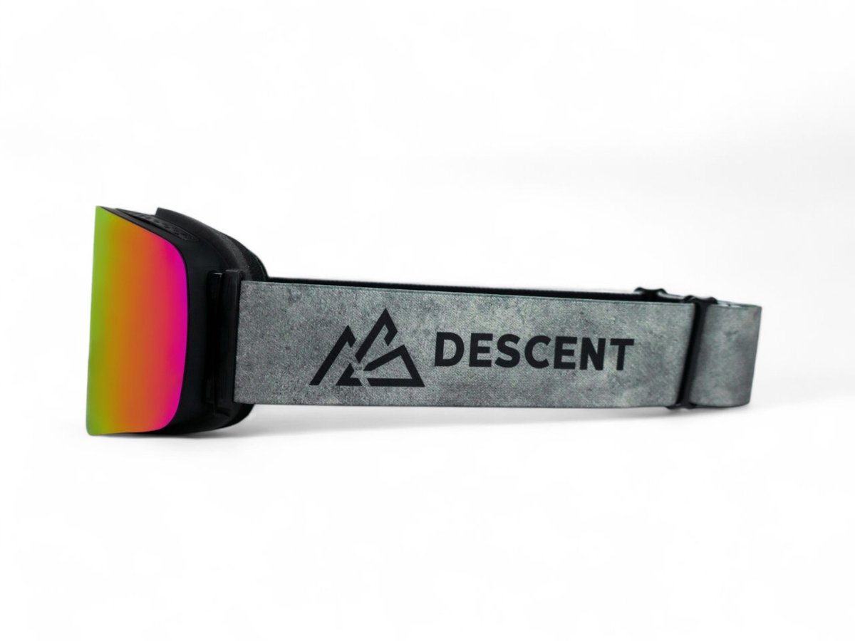 DESCENT Goggle - Skibril - The Explorer - Moon Dust - Roze - Skibril met magnetisch verwisselbare lens, hard case & extra lens