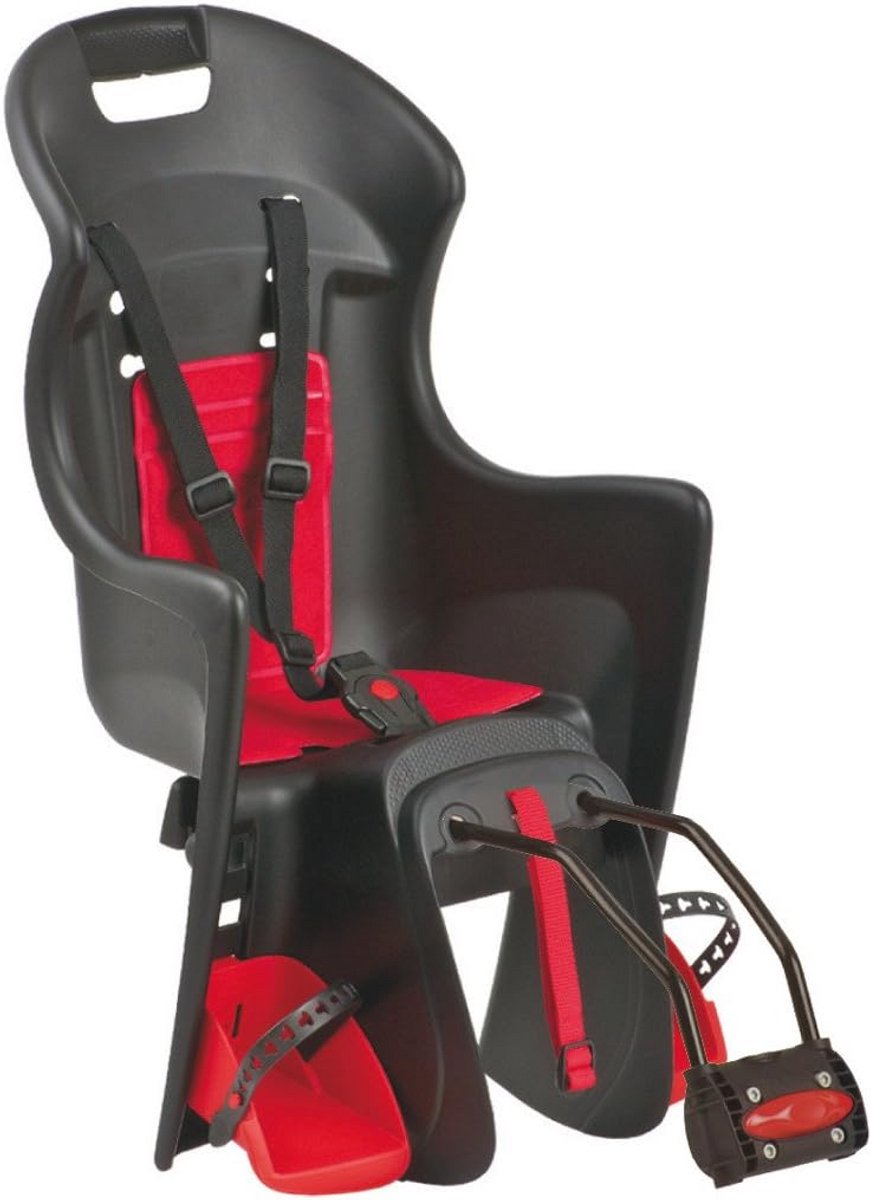 Fietskinderzitje Boodie - Zwart/Rood