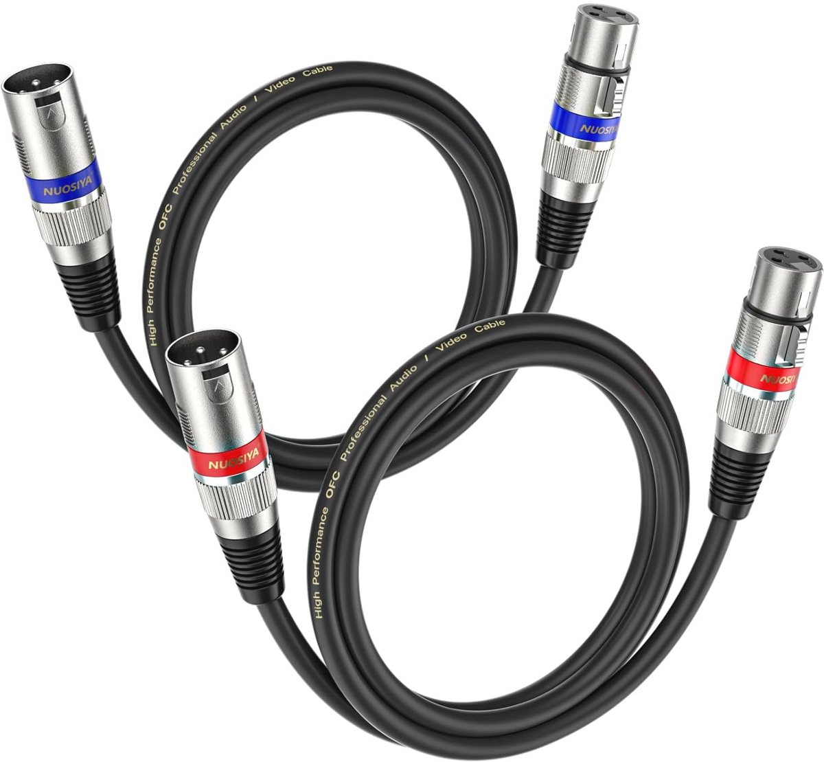 XLR Kabel 1M - 2 Pack